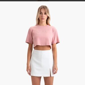 MONASTERY INVICTA CROP TOP BRIDAL ROSE SZ S